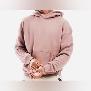 Hollister Men's Dusty Pink Hoodie